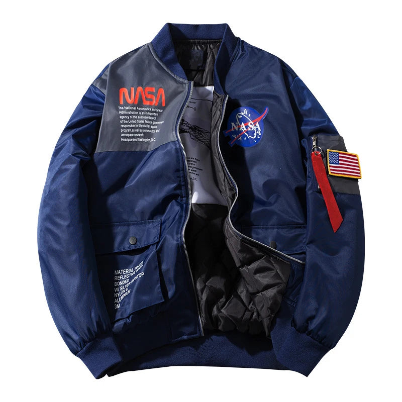 ANSZKTN Men Factory Custom Wholesale Baseball Style Hip Hop Bomber Jacket-3