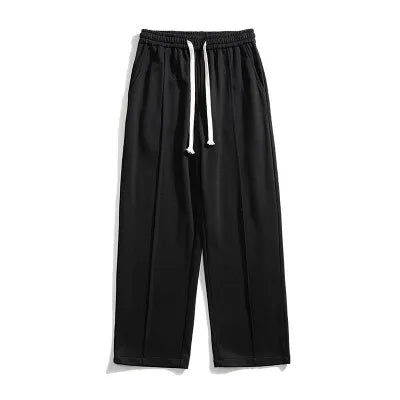 ANSZKTN Explosive Cotton New Autumn and Winter Men's Mopping Pants Loose Straight Casual Sports Plus Fleece Pants-9