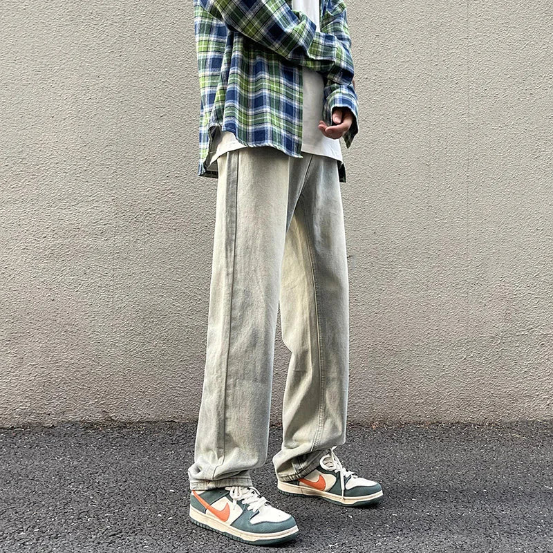 Jeans Trousers Loose Straight-2