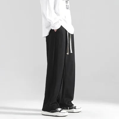 ANSZKTN Explosive Cotton New Autumn and Winter Men's Mopping Pants Loose Straight Casual Sports Plus Fleece Pants-7