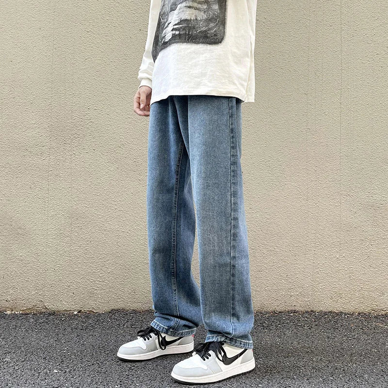 Jeans Trousers Loose Straight-4