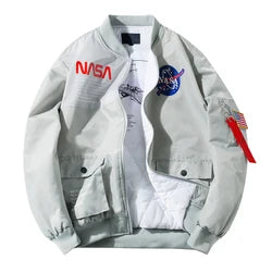 ANSZKTN Men Factory Custom Wholesale Baseball Style Hip Hop Bomber Jacket-8
