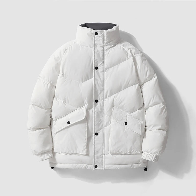 ANSZKTN Men Winter Casual Cotton Clothes Men's Light Luxury Cargo Wear Stand Collar Winter Coat Padded Jacket-3