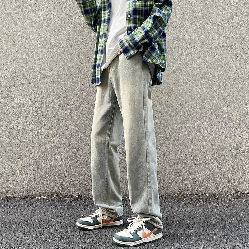 Jeans Trousers Loose Straight-1