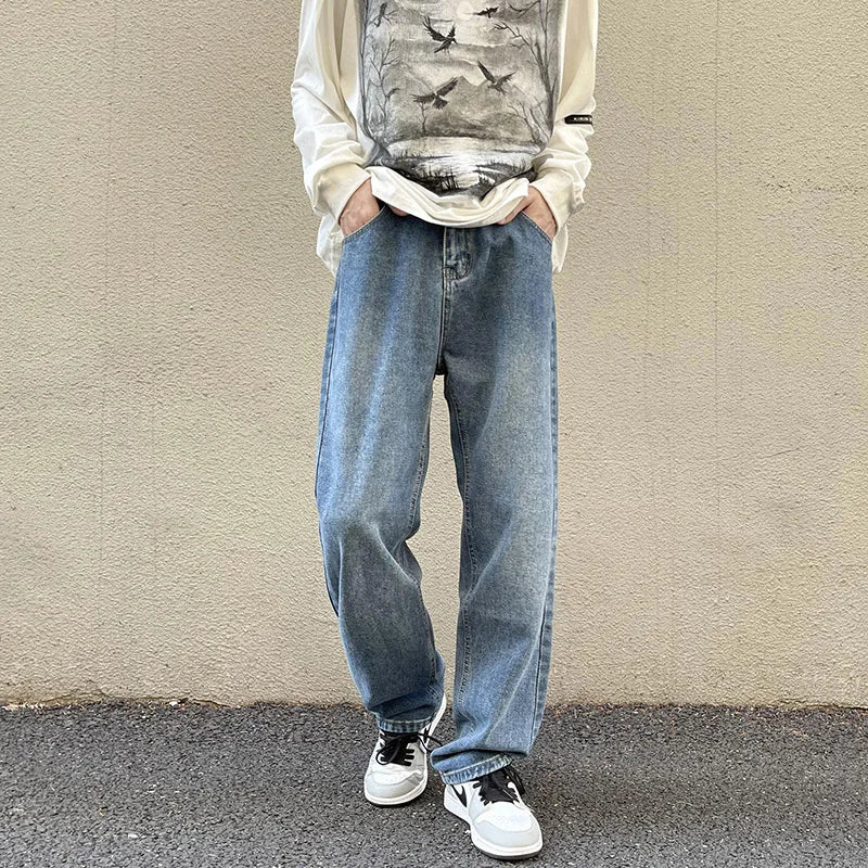 Jeans Trousers Loose Straight-3